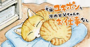 老猫ユキポンと漫画家父ちゃんのお仕事なし